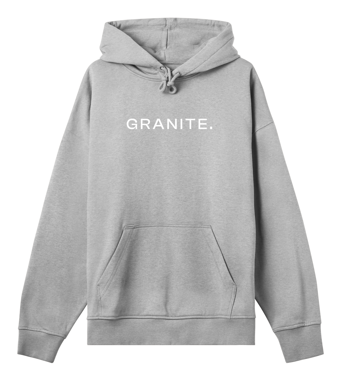Grey GRANITE. Core Hoodie front
